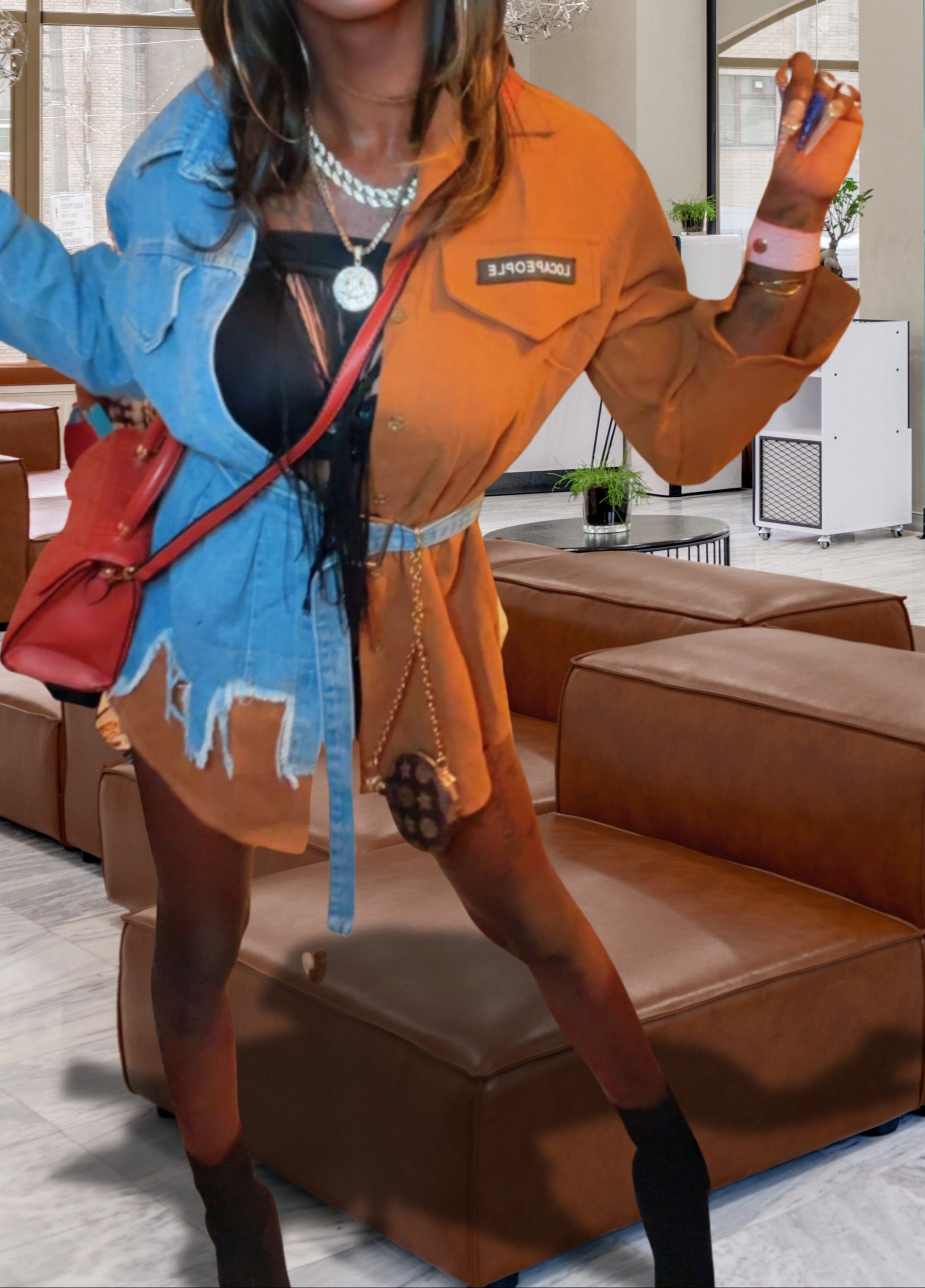 denim dress